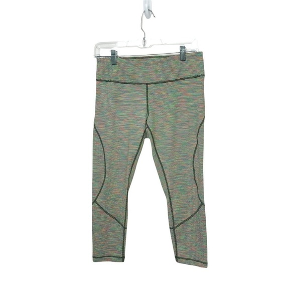 Zella Neon Striped Crop Leggings - Picture 4 of 10